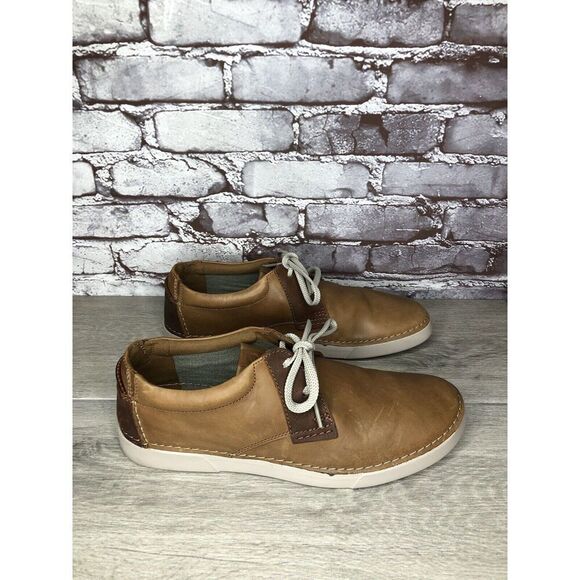 Clarks Collection Casual Oxfords Shoes Men's Size 10.5 US/44 EU Brown Leather - Picture 16 of 16